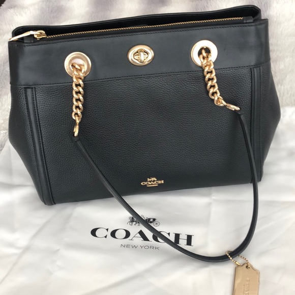 coach turnlock edie carryall